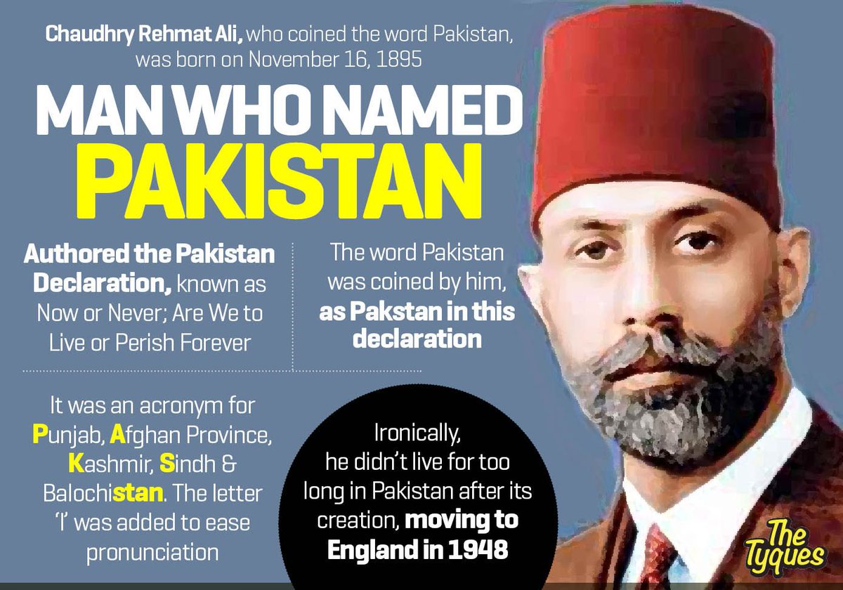 Who Coined The Name Pakistan